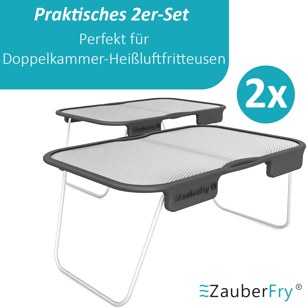 ZauberFry | Universeller Spritzschutz für Ninja AF300EU, SL300EU, AF500EU, SL400EU (2er-Set)