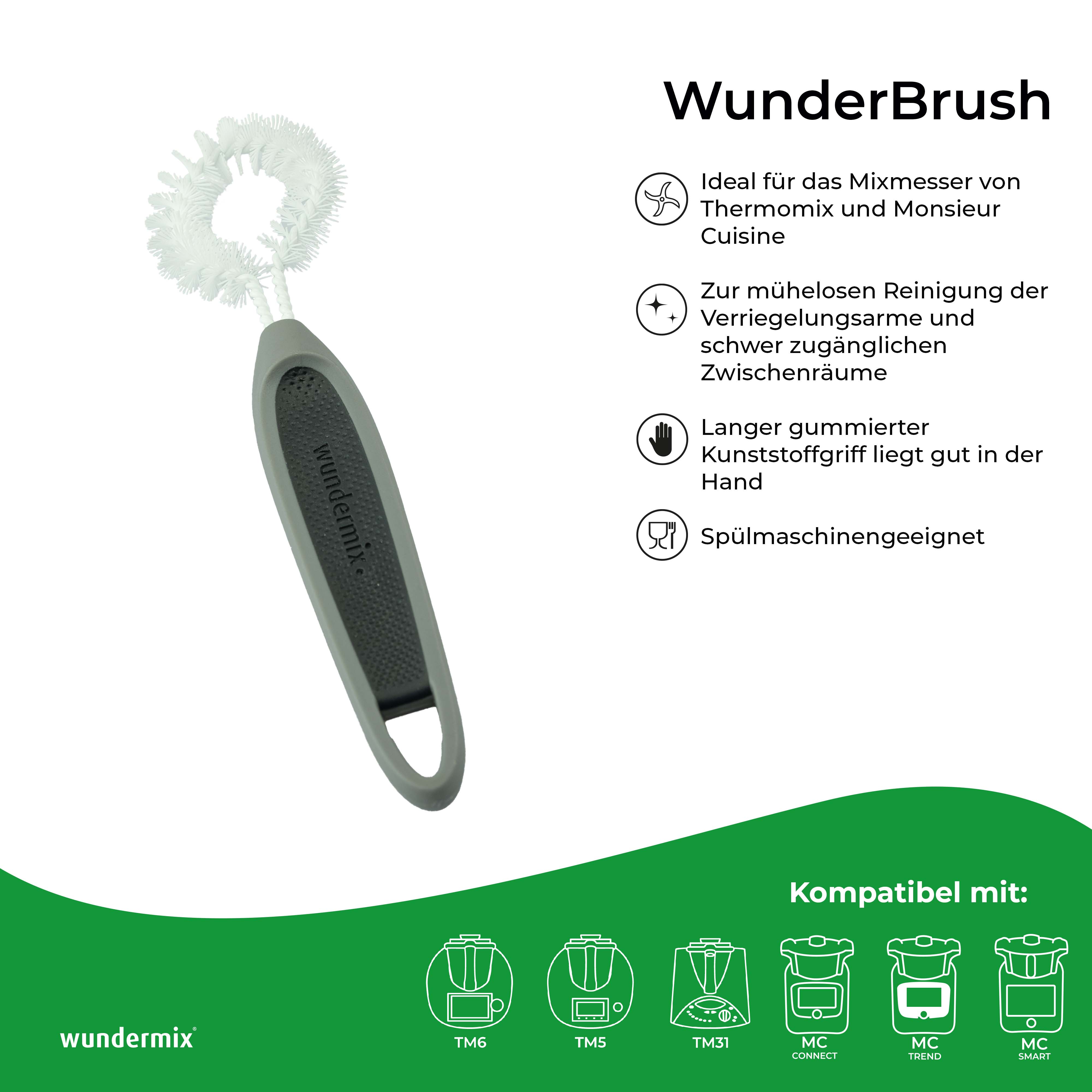 WunderBrush® Omega | Reinigungsbürste für Thermomix-Gehäuse