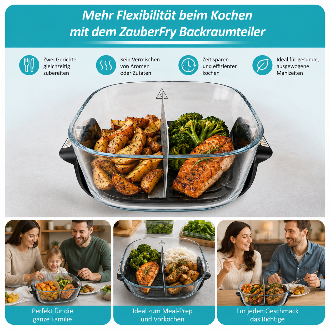 ZauberFry | Backraumteiler Set für Ninja CRISPi 4-in-1