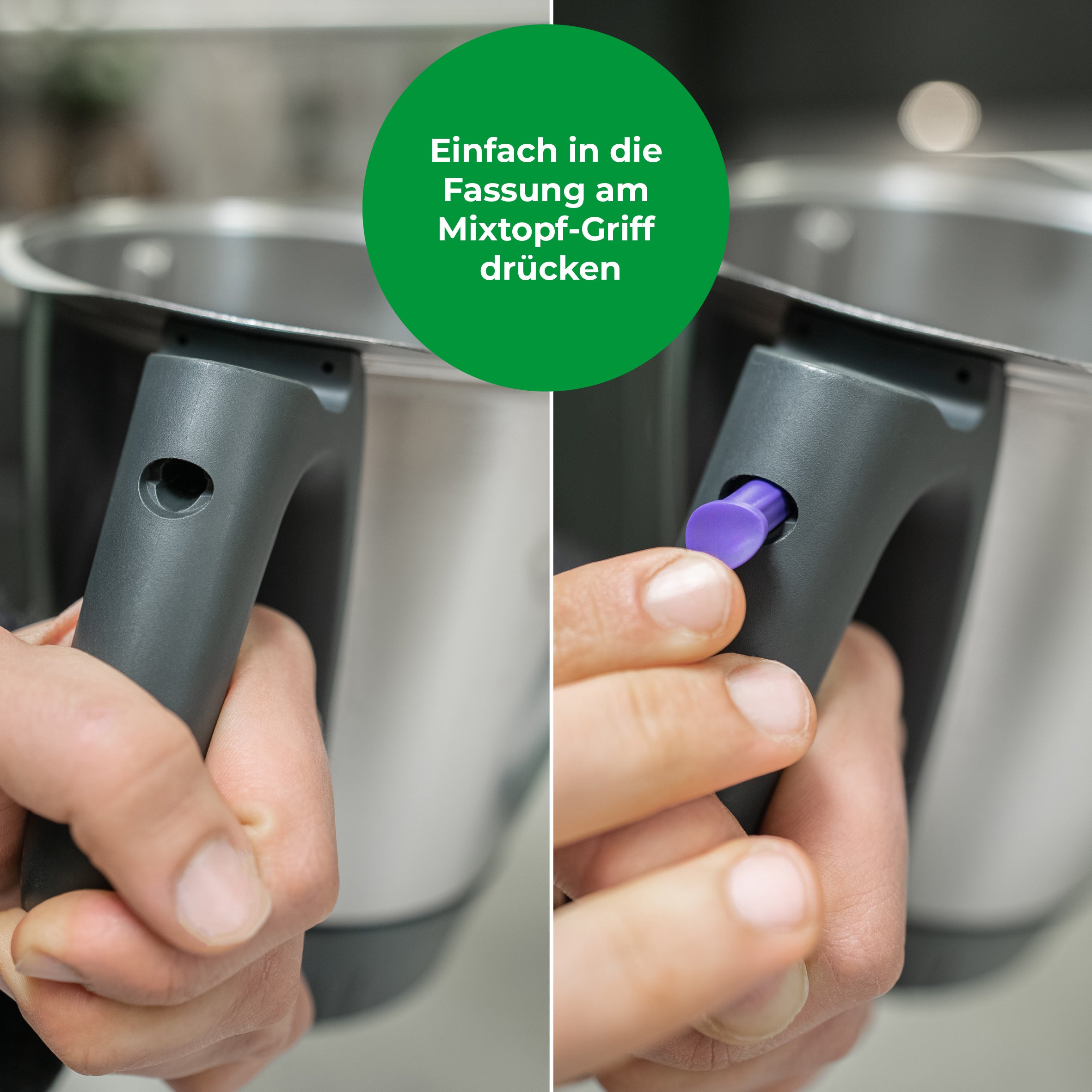 WunderButton® | Verschlussstöpsel für Mixtopf-Griff | passend für TM6, TM5 und TM Friend