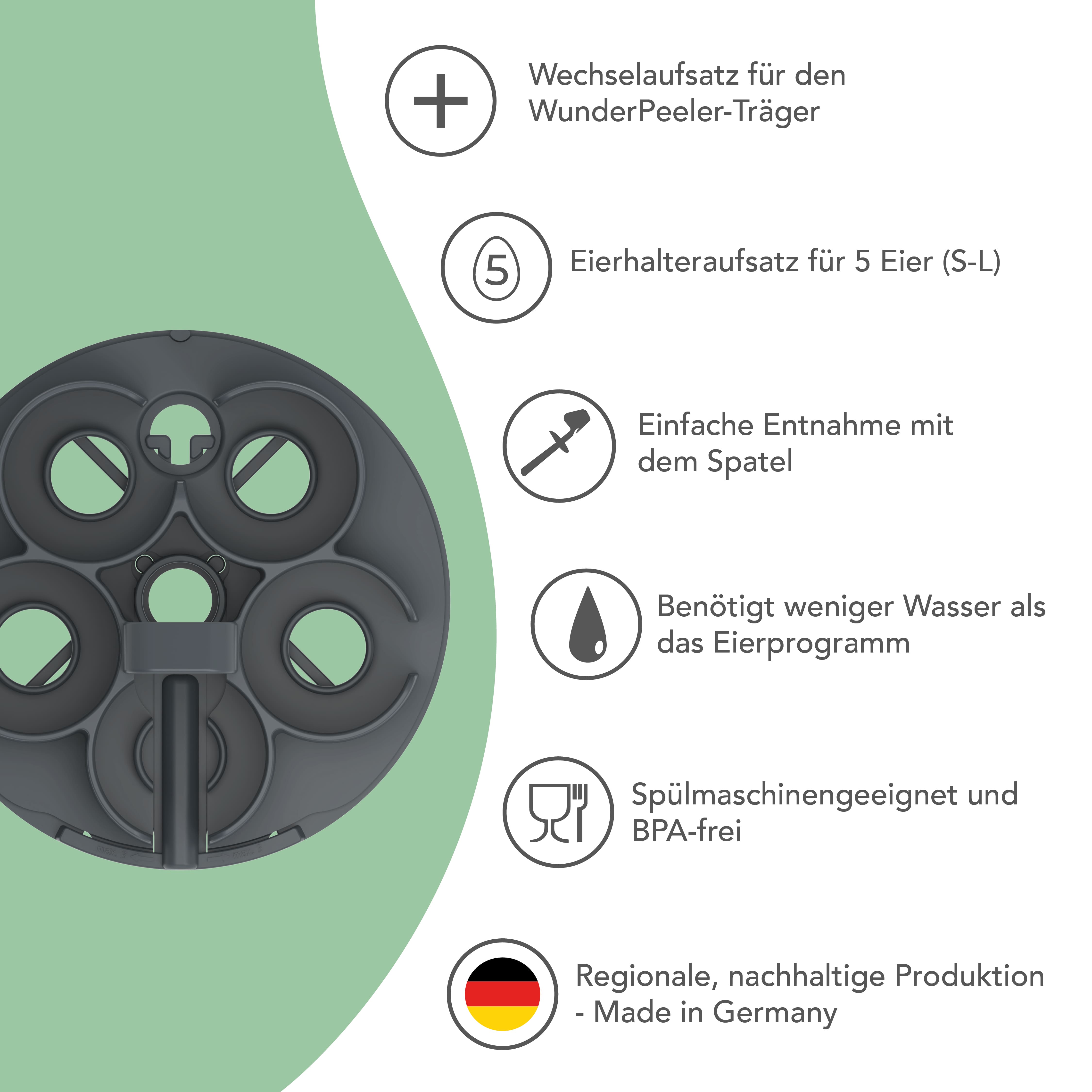 EggPro® (mit Träger) | Eierhalter für Thermomix TM6, TM5, TM31