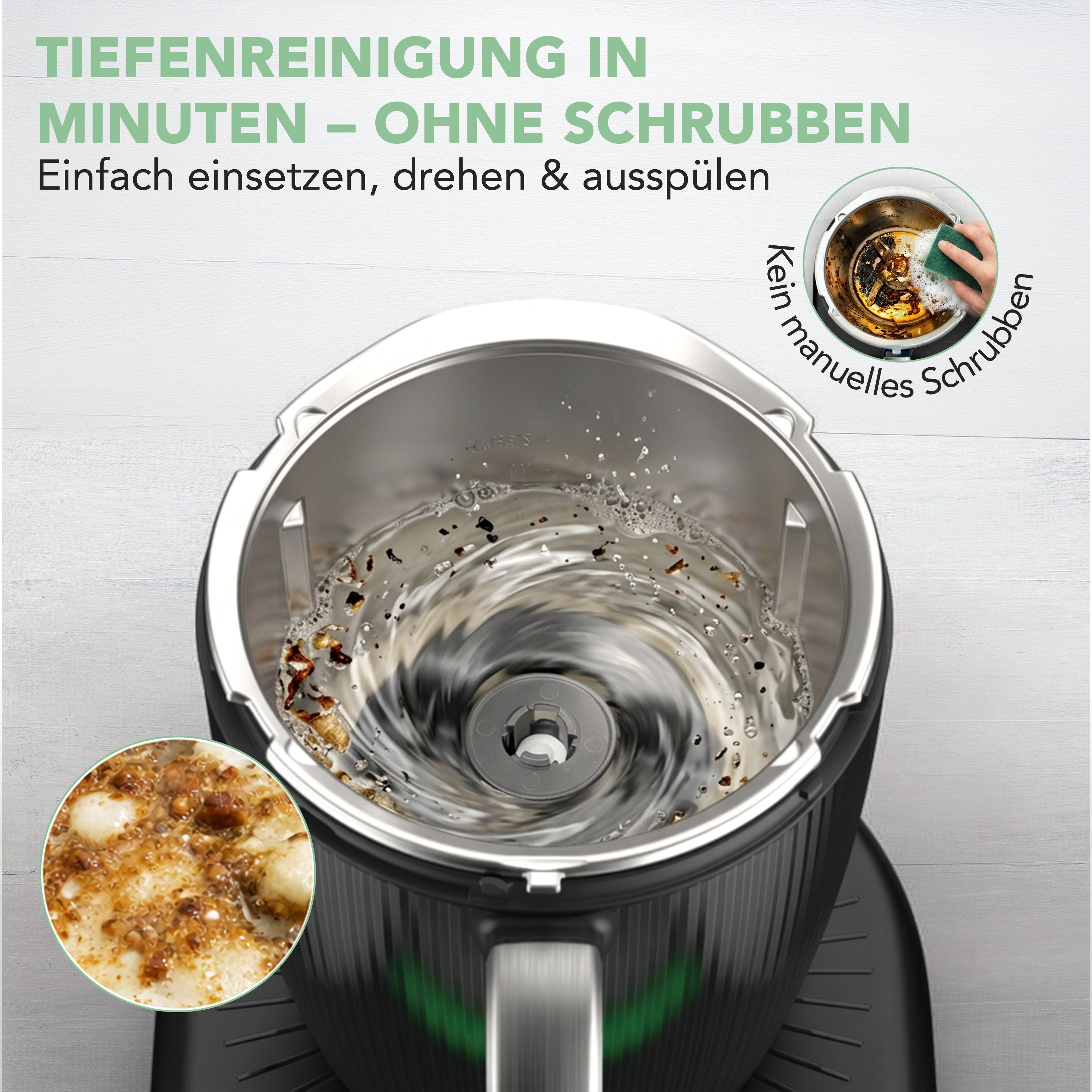 WunderBrush® Spin | Mixtopf-Reinigungsbürste für Thermomix TM7, TM6, TM5