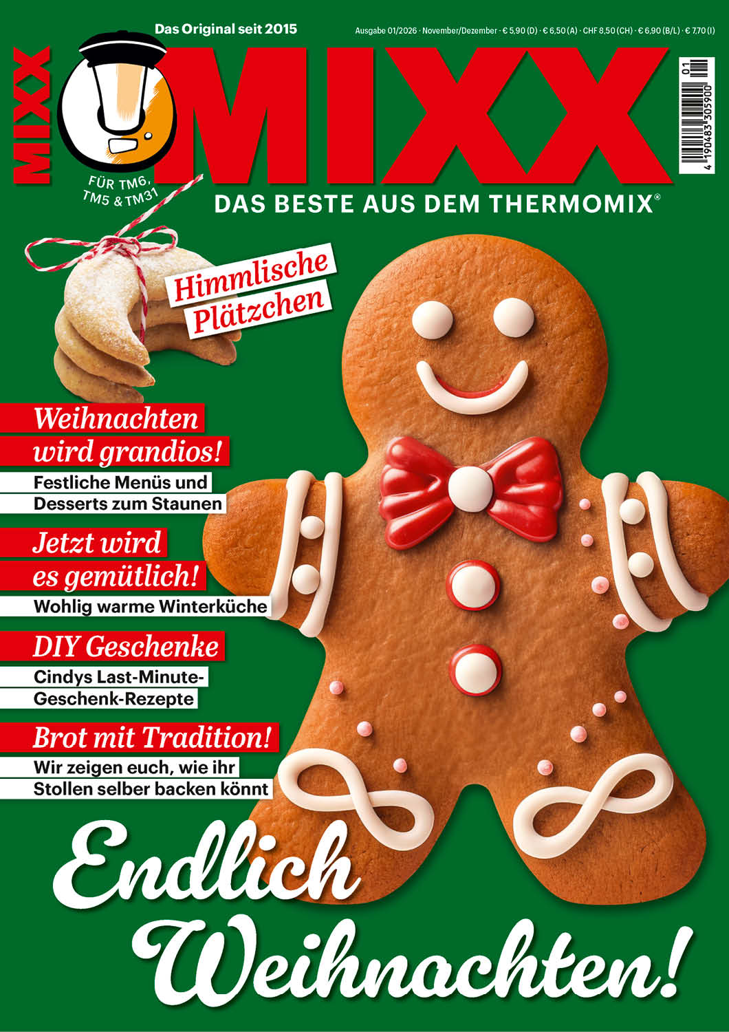 Zeitschrift MIXX - Ausgabe 01/2026 (November/Dezember)