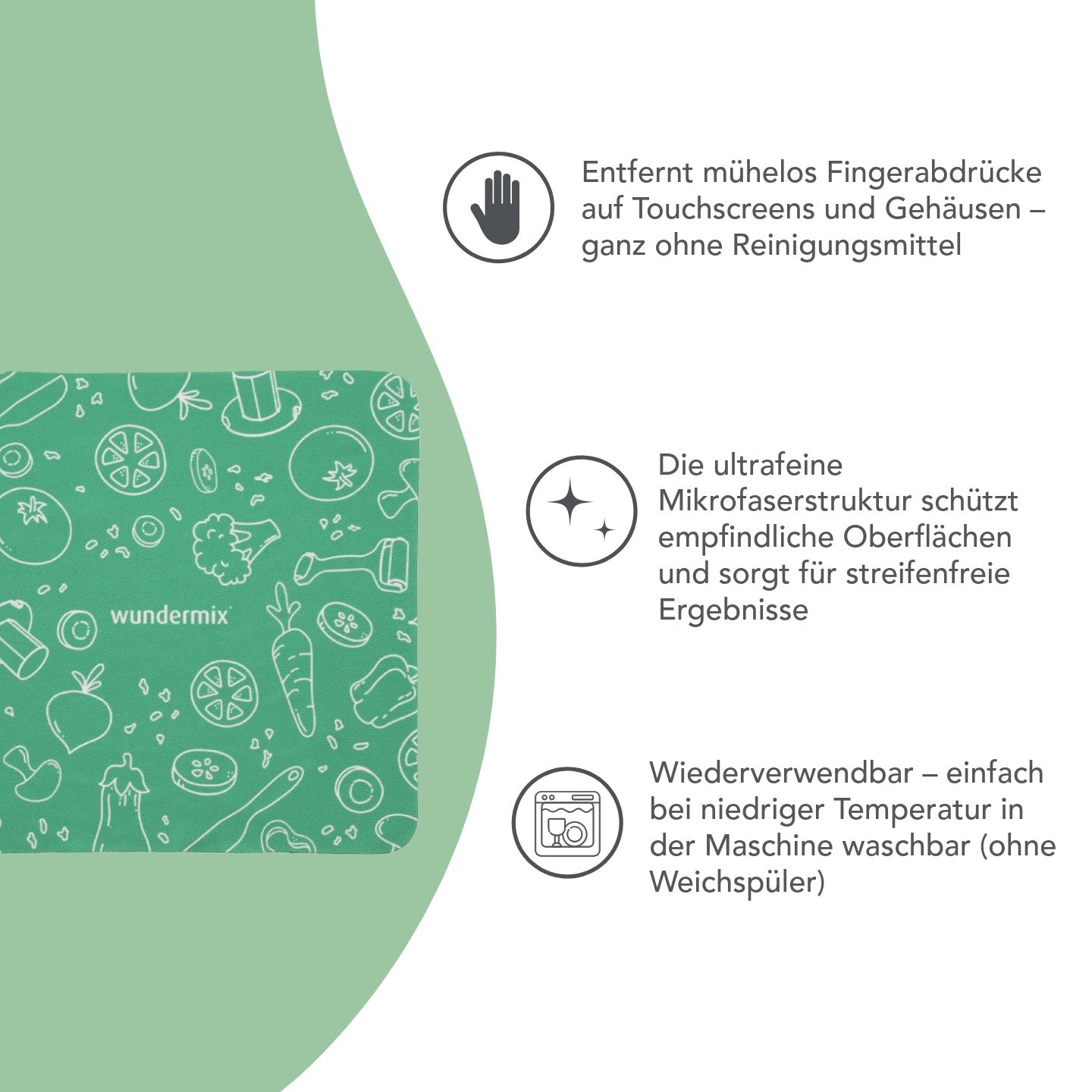 WunderScreen® Spar-Set | Displayschutz, Touchpen und Mikrofasertuch für TM7