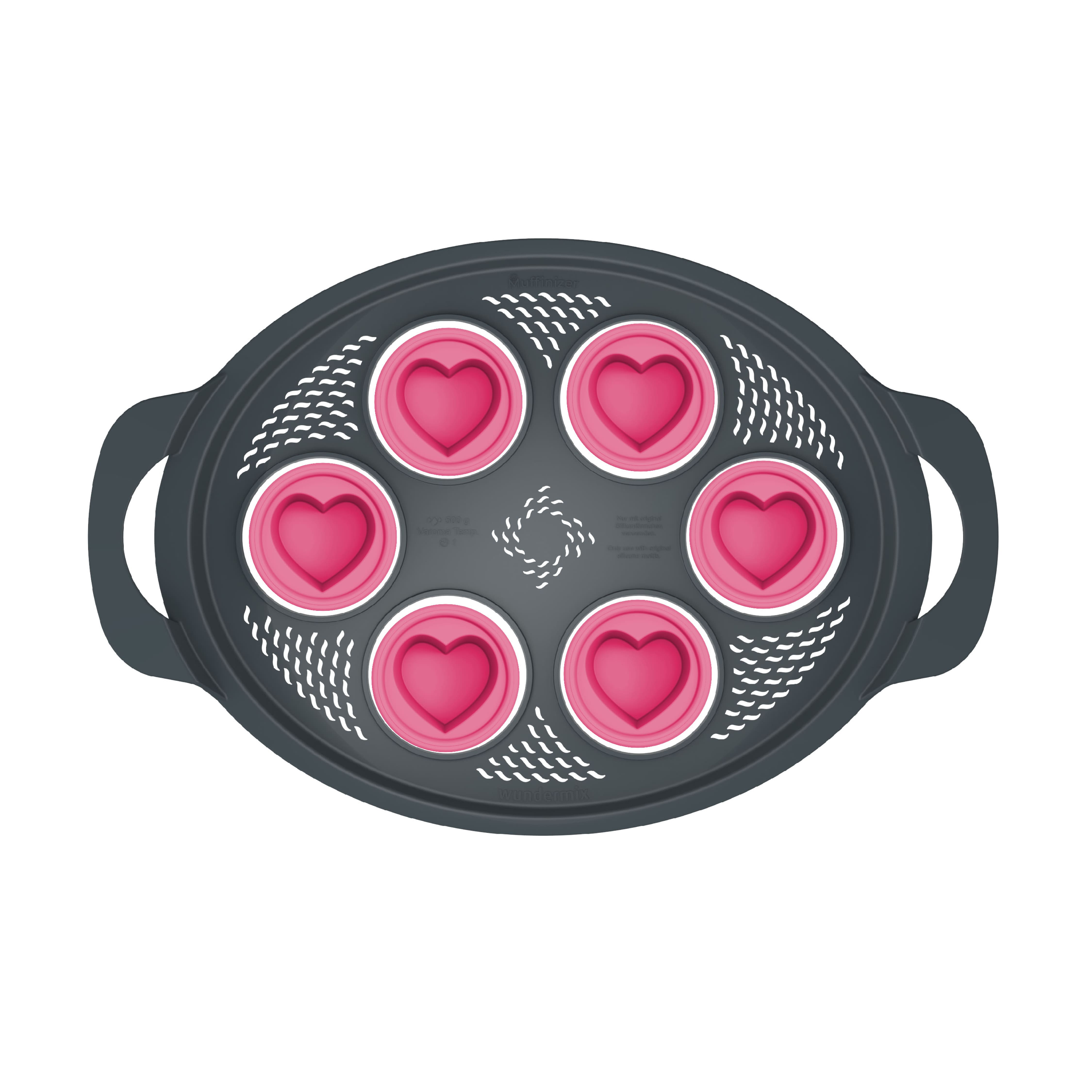 Muffinizer® | inkl. 6 Silikonförmchen | Backform für Thermomix TM6, TM5, TM31