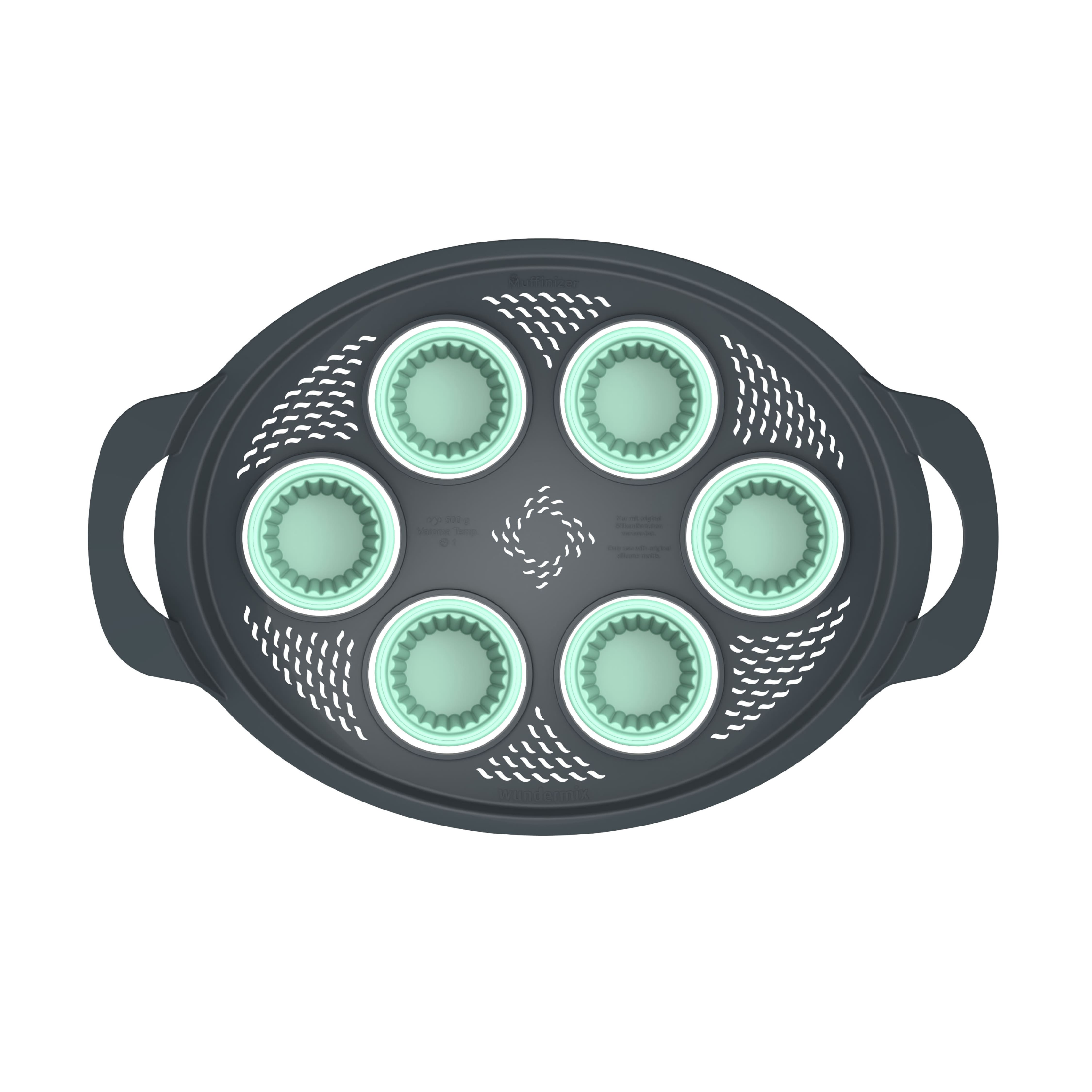 Muffinizer® | inkl. 6 Silikonförmchen | Backform für Thermomix TM6, TM5, TM31