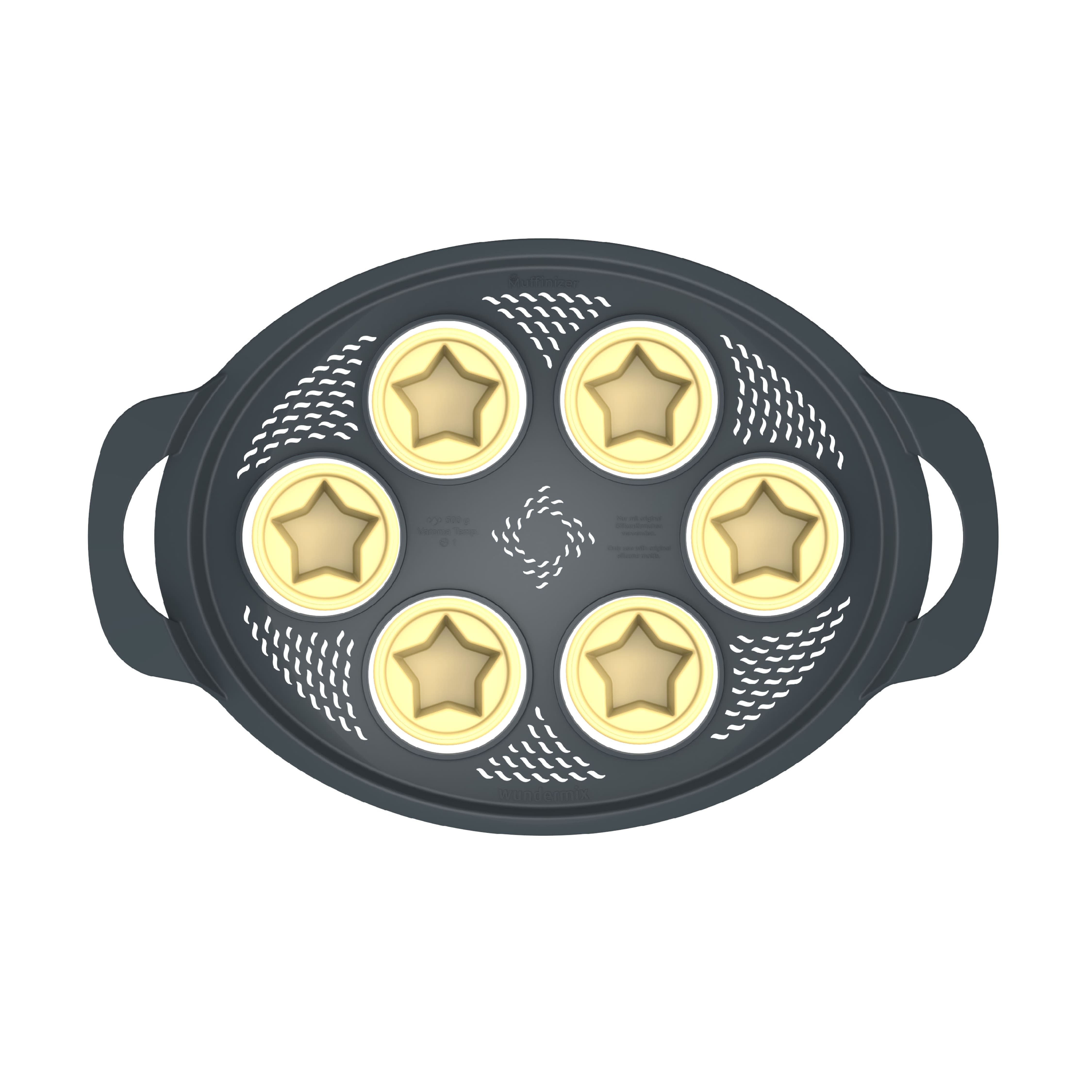 Muffinizer® | inkl. 6 Silikonförmchen | Backform für Thermomix TM6, TM5, TM31