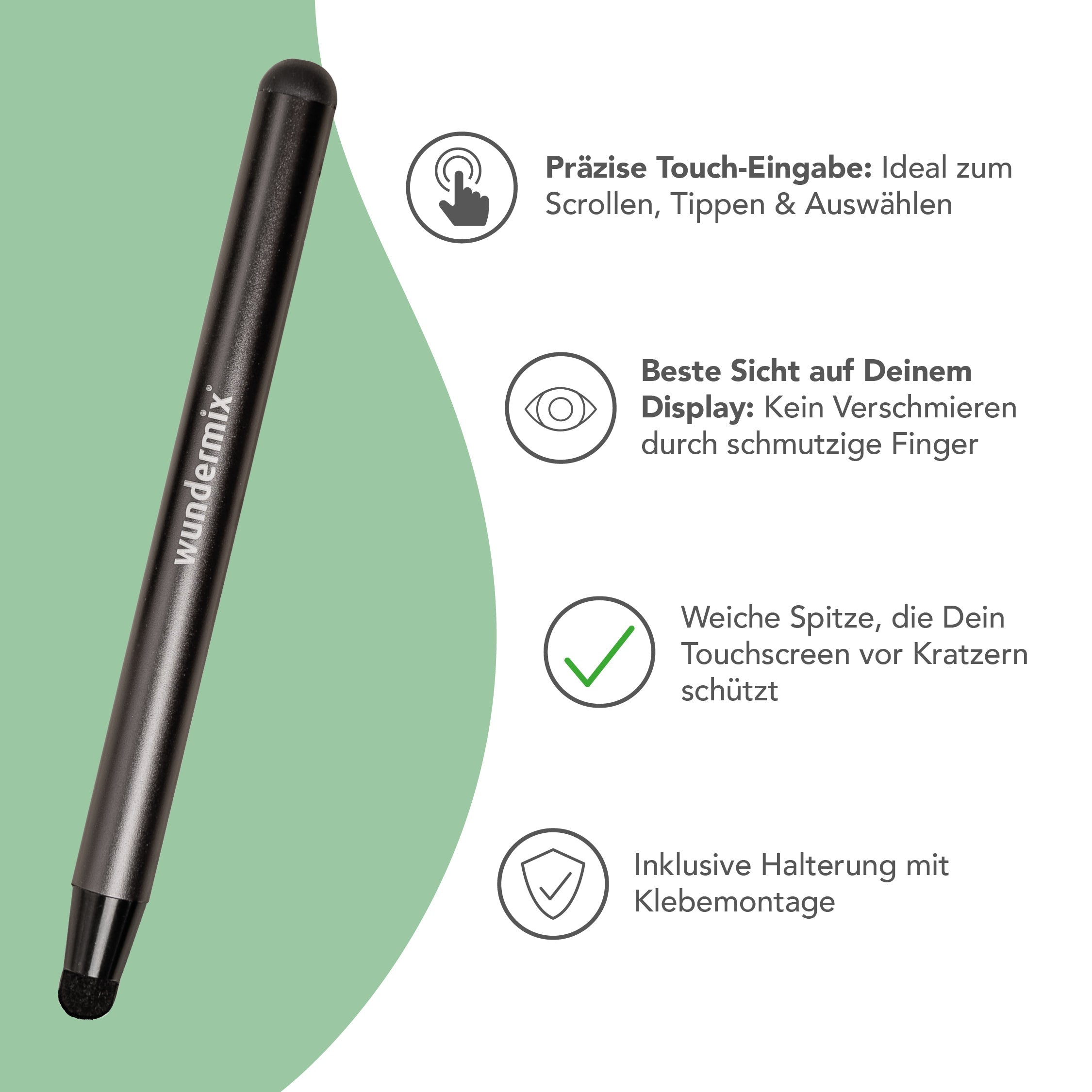 WunderScreen® Spar-Set | Displayschutz, Touchpen und Mikrofasertuch für TM7