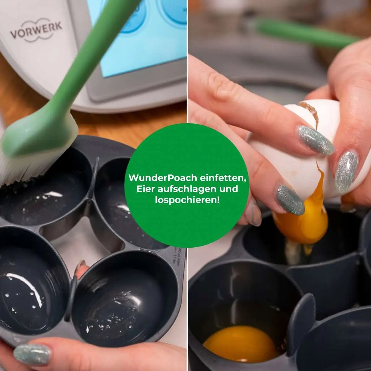 WunderPoach® for four | Pochiereinsatz für Thermomix, Monsieur Cuisine, Cookit