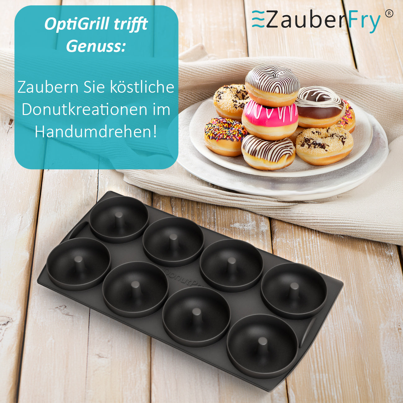 ZauberFry | Donuteinsatz für Tefal OptiGrill XL