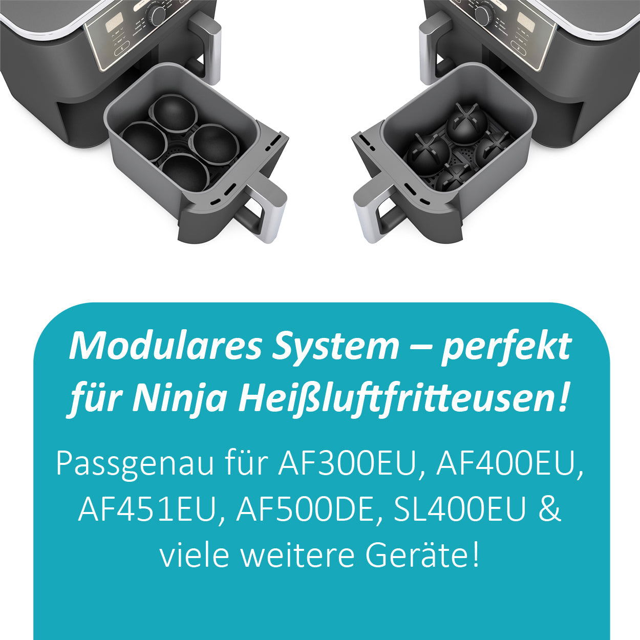 ZauberFry | Pochiereinsätze für Airfryer (4er-Set)