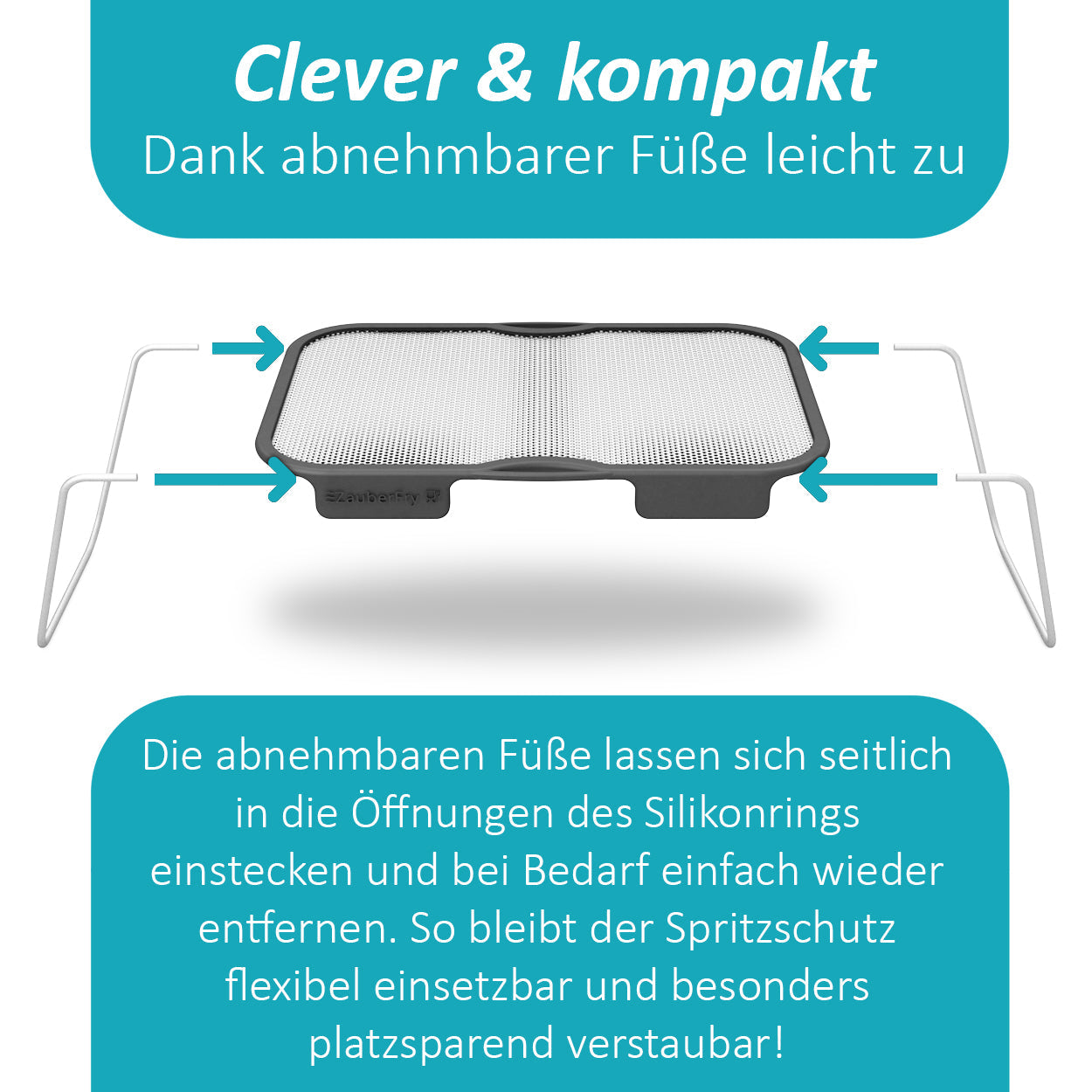 ZauberFry | Universeller Spritzschutz für Ninja AF300EU, SL300EU, AF500EU, SL400EU (2er-Set)