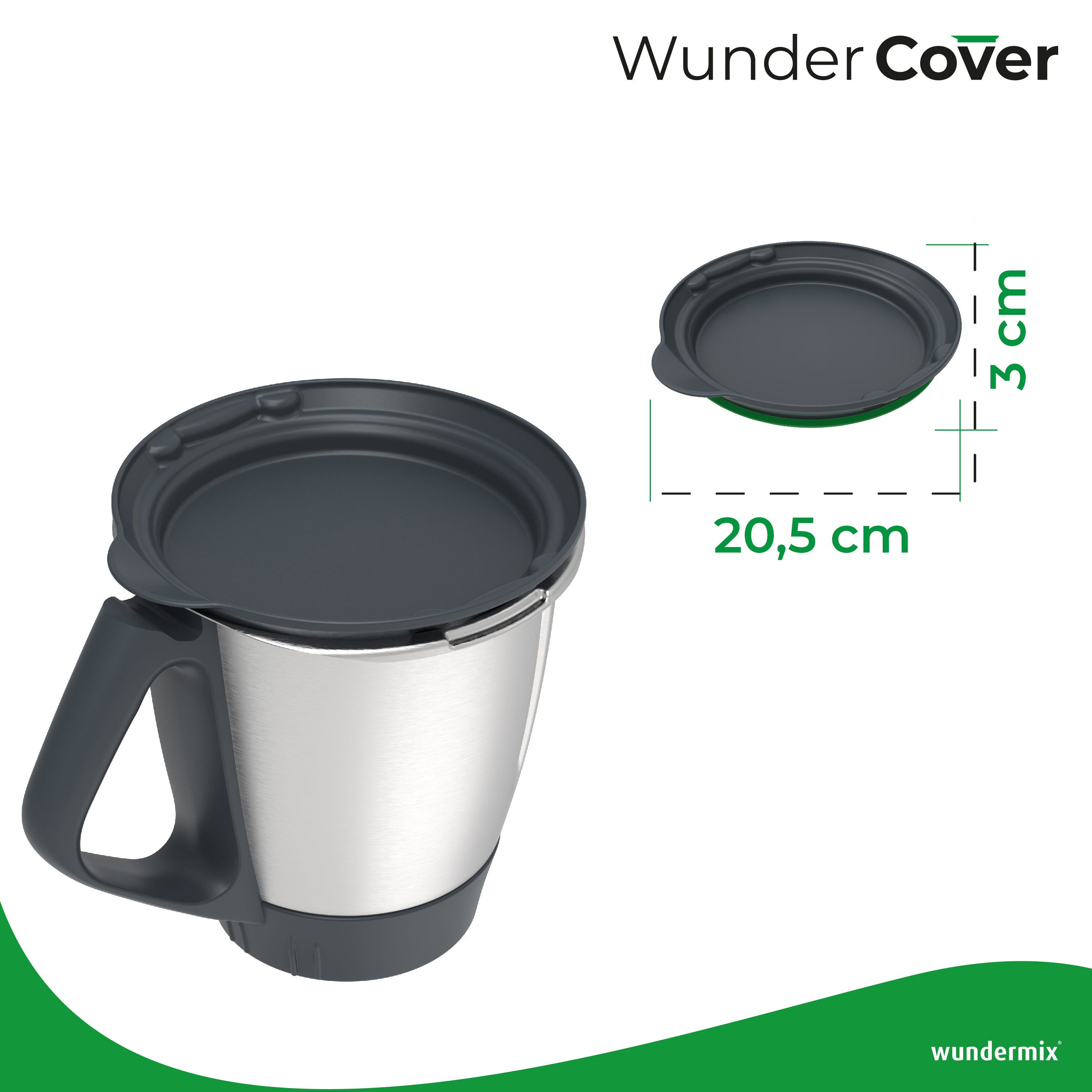 WunderCover® | Frischhalte-Deckel mit Wiegefunktion für Thermomix TM7, TM6, TM5