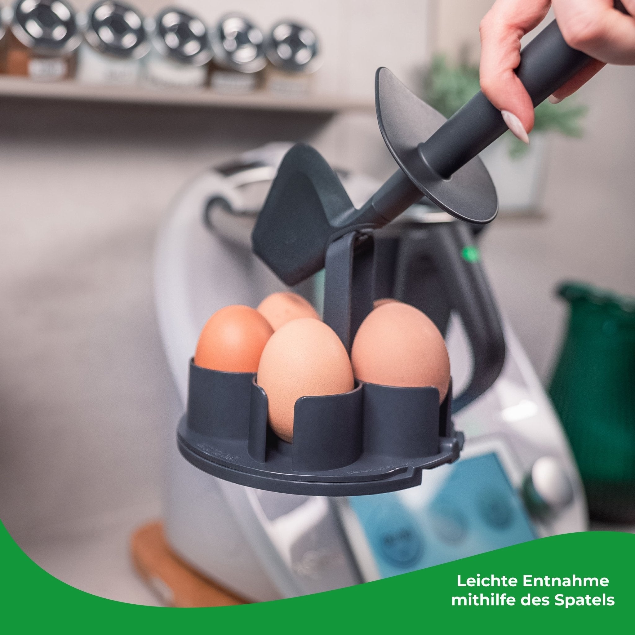 EggPro® | Eierhalter-Aufsatz inkl. Träger für Thermomix TM7, TM6, TM5, TM31