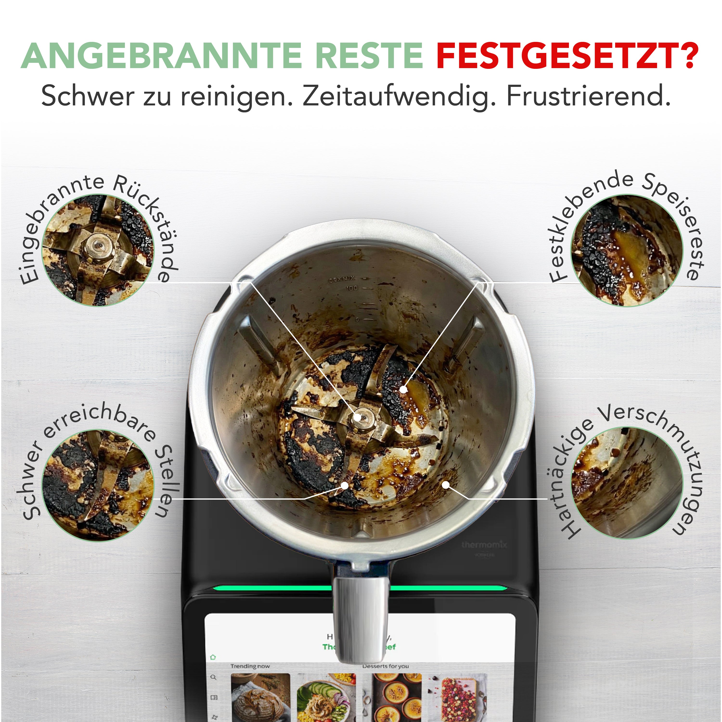 WunderBrush® Spin | Mixtopf-Reinigungsbürste für Thermomix TM7, TM6, TM5