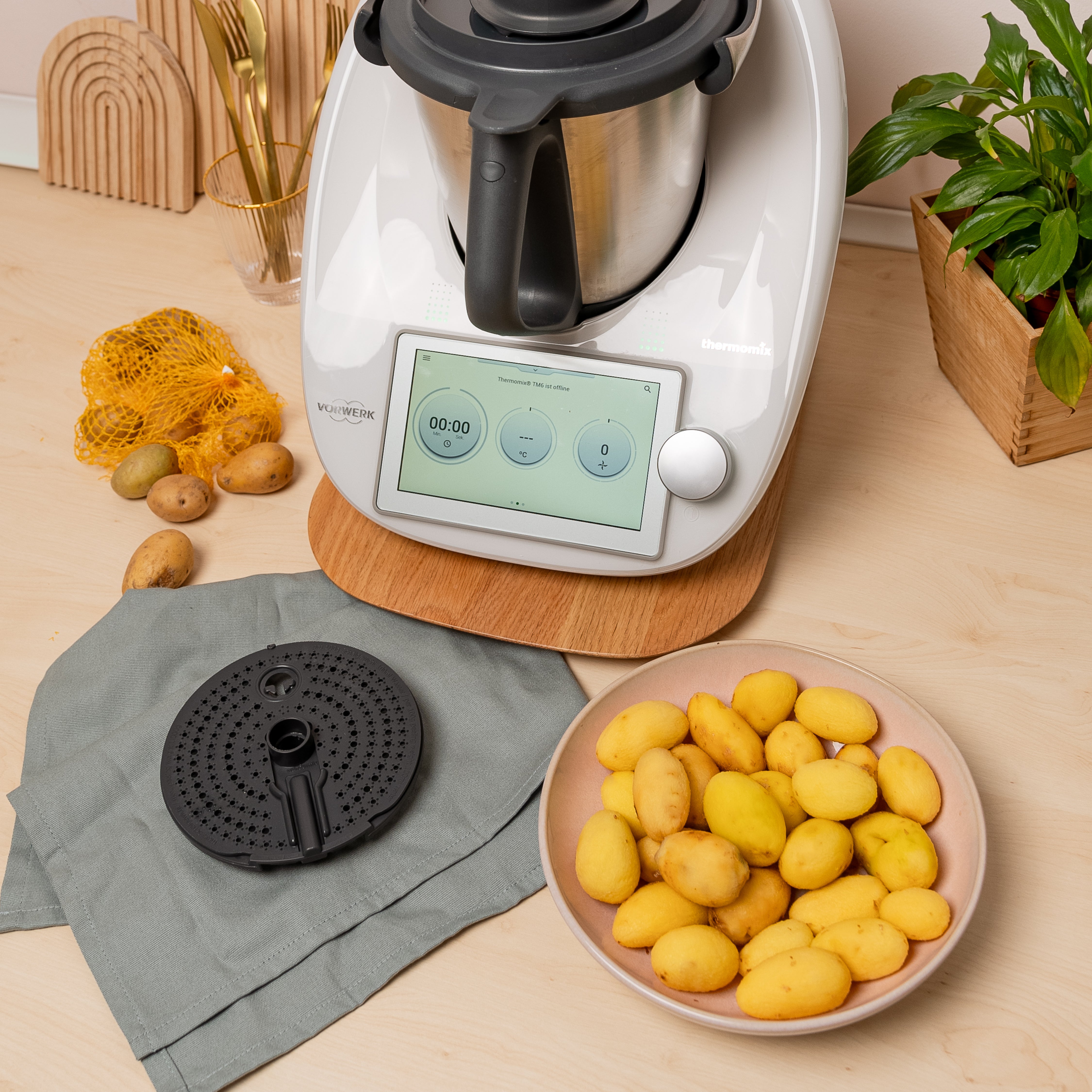 WunderPeeler® | V2 | Kartoffelschäler-Aufsatz für Thermomix TM7, TM6, TM5, TM31