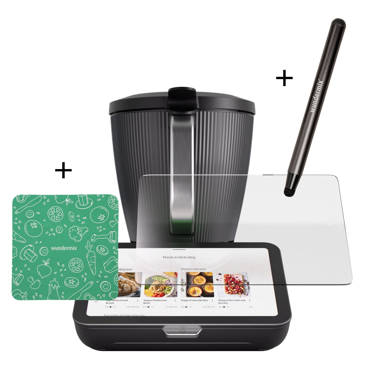 WunderScreen® Spar-Set | Displayschutz, Touchpen und Mikrofasertuch für TM7