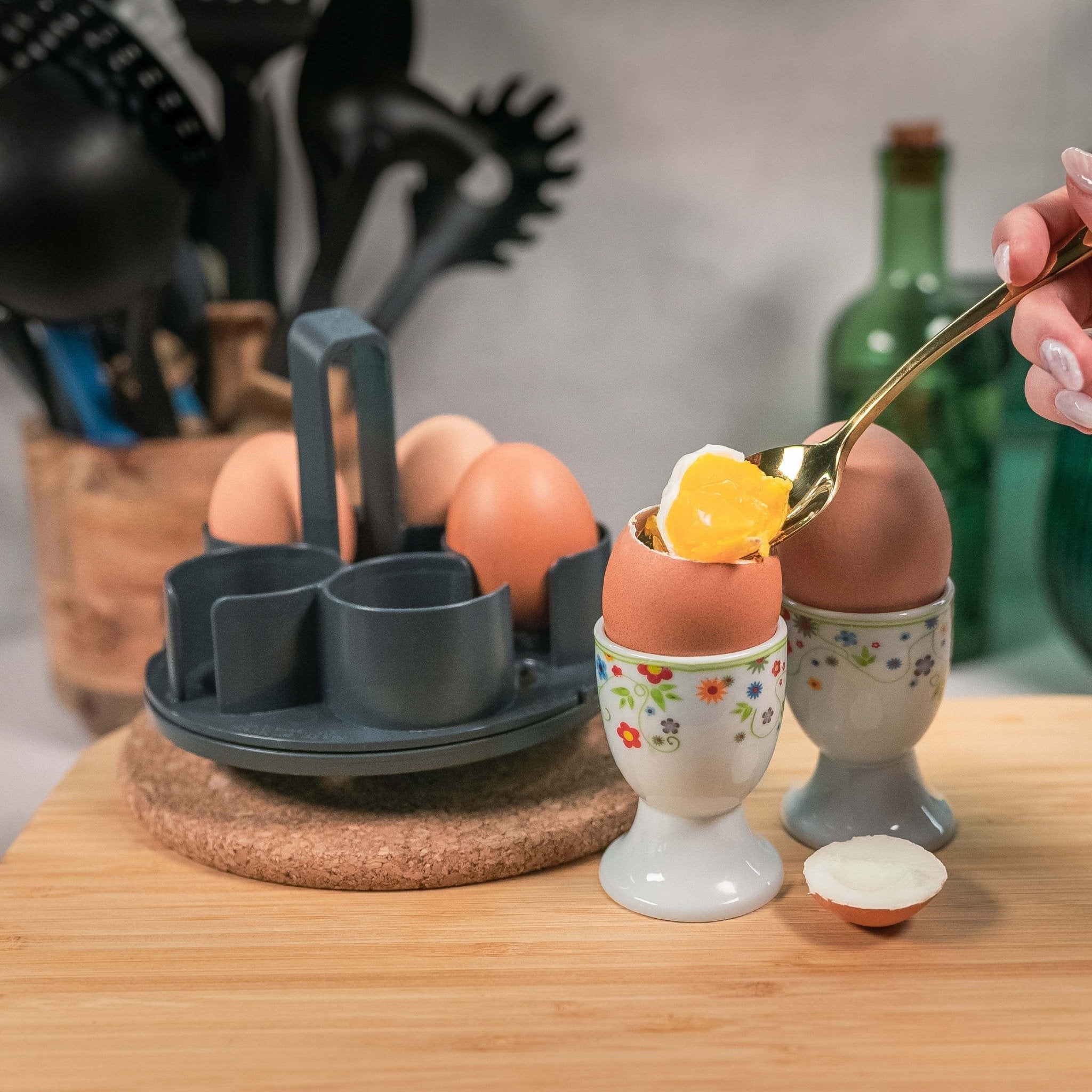 EggPro® | Eierhalter-Aufsatz inkl. Träger für Thermomix TM7, TM6, TM5, TM31